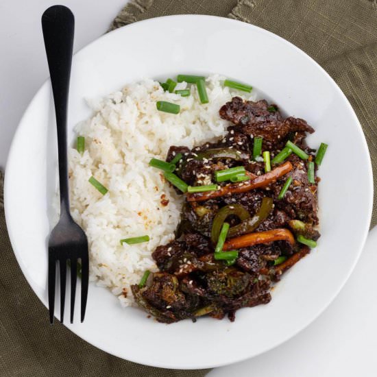Healthy Mongolian Beef Recipe - Recipe photo by healthyrecipes101