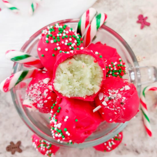 SUGAR COOKIE TRUFFLES (NO-BAKE) - Recipe photo by Blue World Dreams