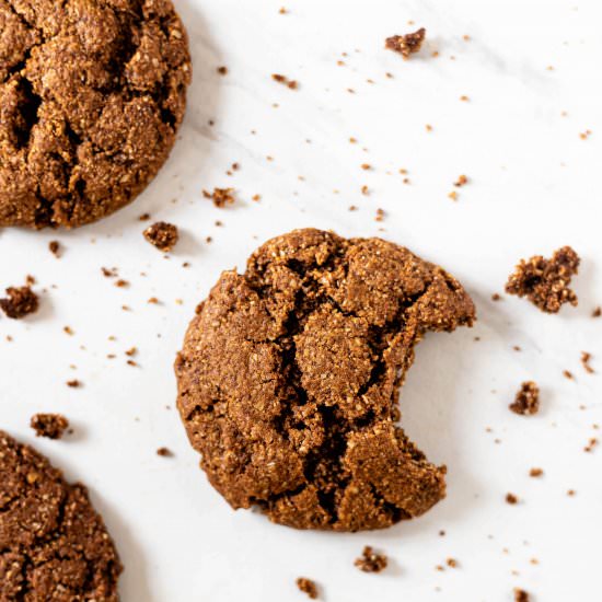 Chewy Vegan Ginger Cookies - Recipe photo by greenseggsandyams