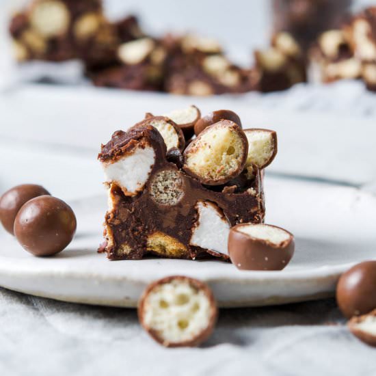 Maltesers Rocky Road - Recipe photo by Mrs Jones Kitchen