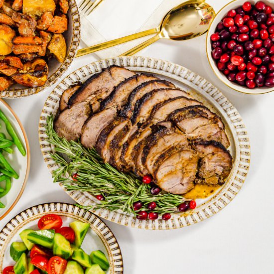 Roast Leg of Lamb with Herbs, Honey - Recipe photo by Spoonabilities