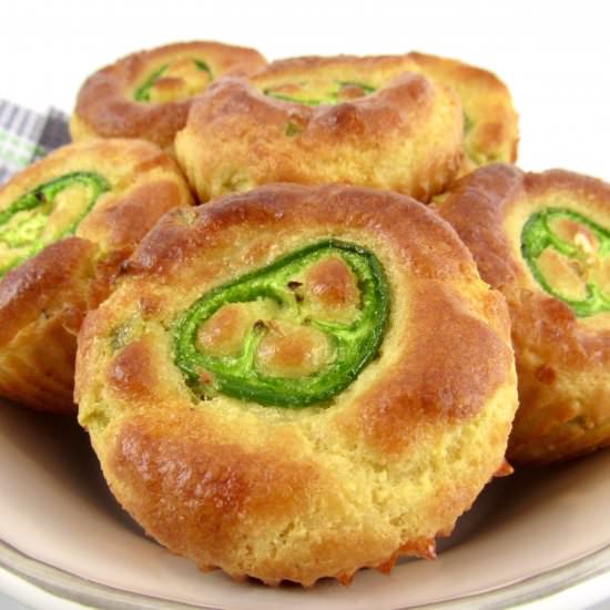 Keto Jalapeño Cheddar Biscuits - Recipe photo by Keto Cooking Christian