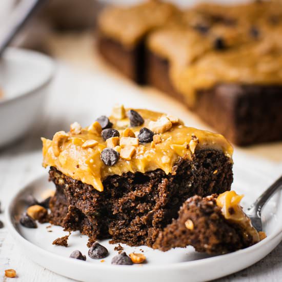 Chocolate Cake Peanut Butter Icing - Recipe photo by Shuangys Kitchensink