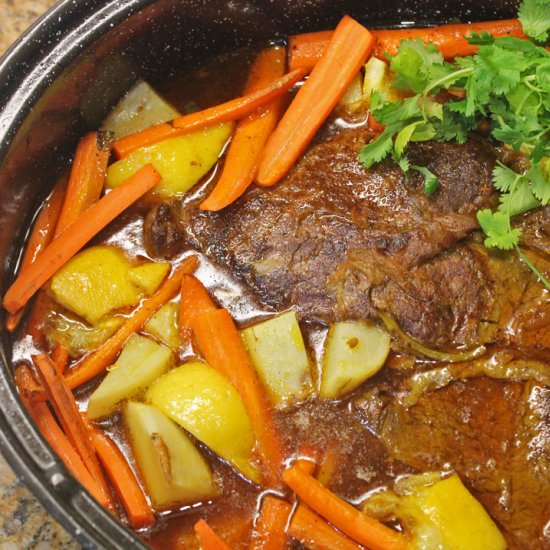 Moroccan Pot Roast - Recipe photo by FreshFoodinaFlash