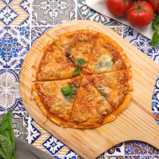 Cassava Pepperoni Pizza - Recipe photo by sietefoods