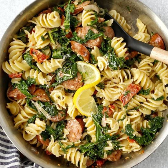 Tuscan Kale Pasta - Recipe photo by mycasualpantry
