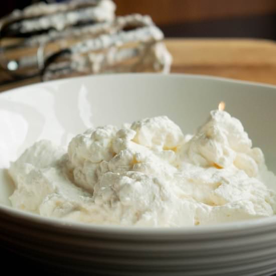 Honey & Rum Whipped Cream - Recipe photo by JawnsICooked