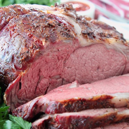 Smoked Prime Rib with Harissa Rub - Recipe photo by Whitney Bond
