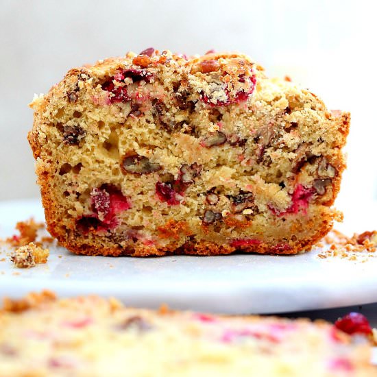 Gluten-Free Cranberry Nut Bread - Recipe photo by Delightful Mom Food
