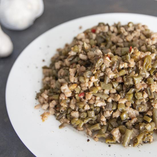 Chinese pickled long beans stir-fry - Recipe photo by foodmakesmehappy