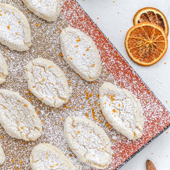 Orange-Almond Cookies (Vegan) - Recipe photo by theplantbasedschool