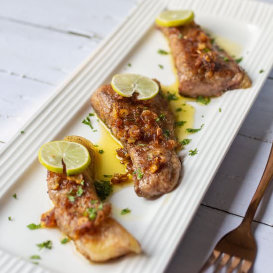 Keto Fish in Lemon Butter Sauce - Recipe photo by FoodTokWithSherin