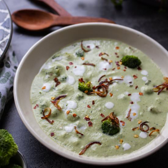 Keto Broccoli Cheddar Soup - Recipe photo by FoodTokWithSherin
