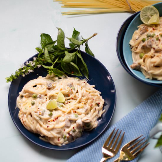 Single Pot Creamy Lemon Pasta - Recipe photo by FoodTokWithSherin