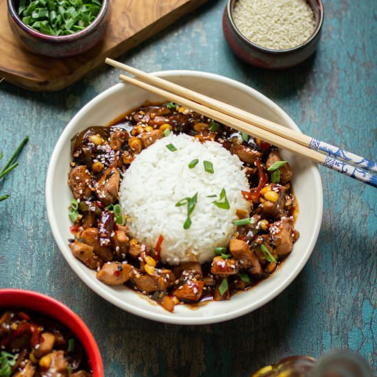 Sweet and Sour Chicken with Peanuts - Recipe photo by FoodTokWithSherin
