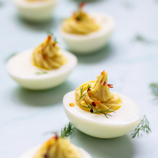 Keto Devilled Eggs - Recipe photo by FoodTokWithSherin
