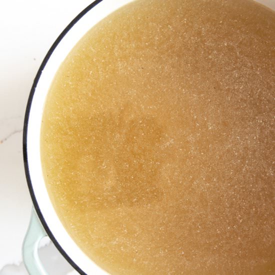 How to Make Turkey Stock - Recipe photo by theforkedspoon