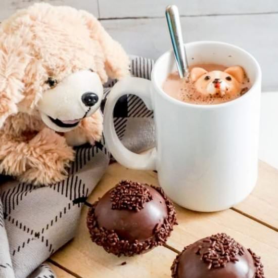 Hot Cocoa Bombs with Marshmallows - Recipe photo by soapdeli