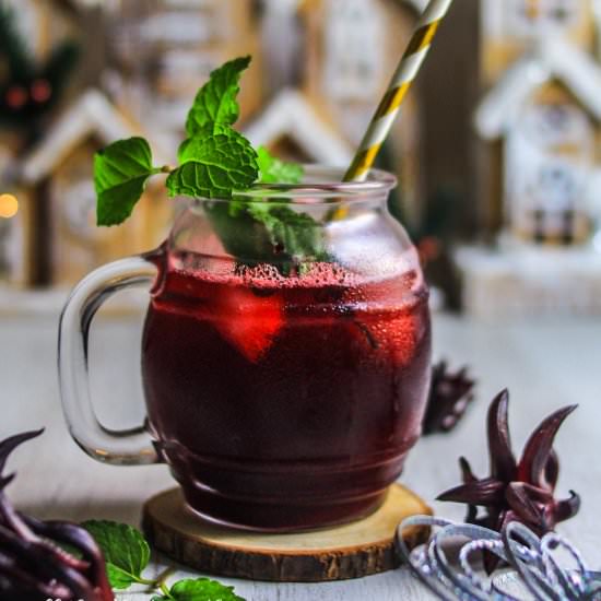 Trinidad Sorrel Juice (Hibiscus) - Recipe photo by OffTheWheatenPath