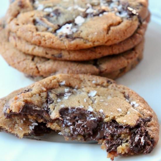 Sea Salt Chocolate Chunk Cookies - Recipe photo by Whitney Bond