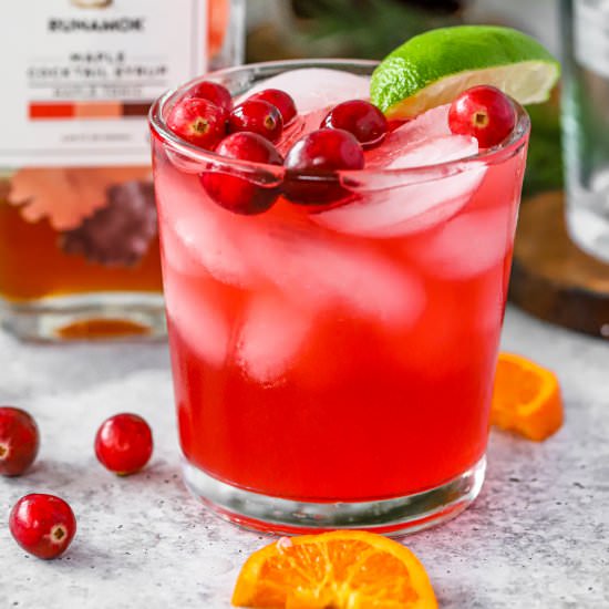 Cranberry Orange Gin and Tonic - Recipe photo by Honestfoodie_blog