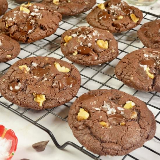 Spicy Double Chocolate Cookies - Recipe photo by MyIndianStove
