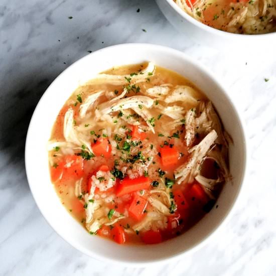 Chicken and Rice Soup - Recipe photo by Eats Delightful