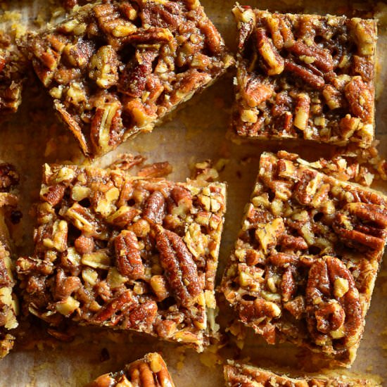 Pecan Shortbread Bars - Recipe photo by thisishowicook