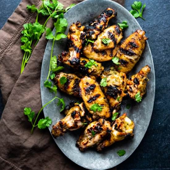 Hatch Chile Chicken Wings - Recipe photo by garlic and zest