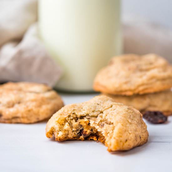 Dried Cherry Pecan Cardamom Cookies - Recipe photo by garlic and zest