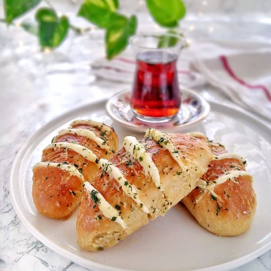 Hasselback Cream Cheese Bread - Recipe photo by MyHomeDiaryinTurkey
