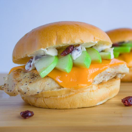 Granny Apple Chicken Sandwich - Recipe photo by the darling apron