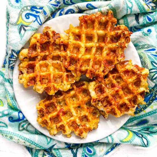 Keto Pizza Chaffles - Recipe photo by MyLifeCookbook