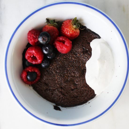 Grain Free Molten Cake - Recipe photo by piesandplots
