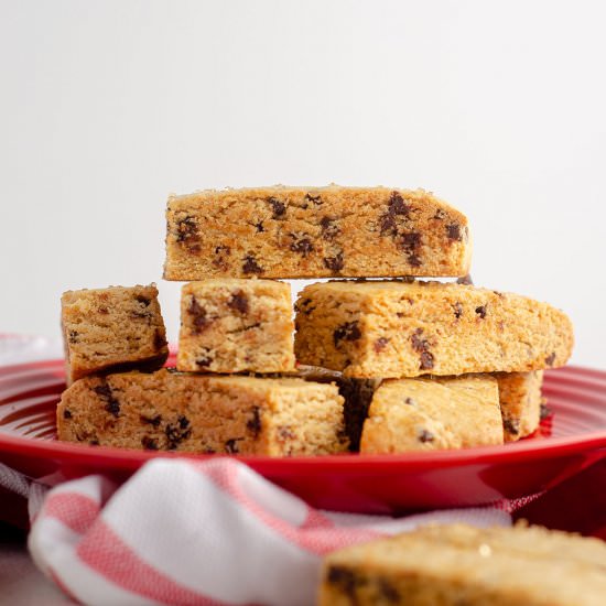 chocolate chip biscotti - Recipe photo by freshaprilflours