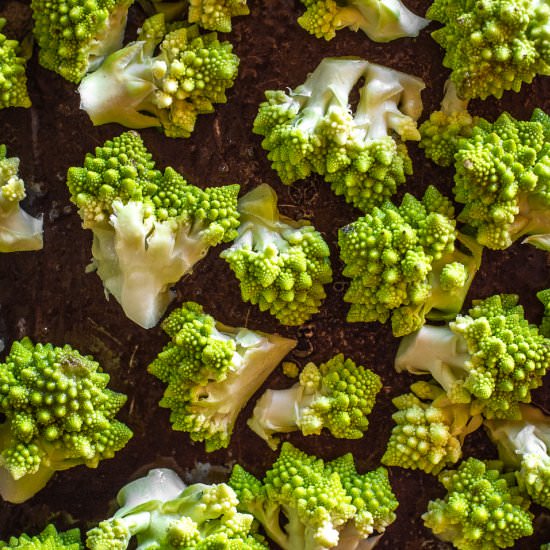 Roast Romanesco - Recipe photo by primalwellnesscoach