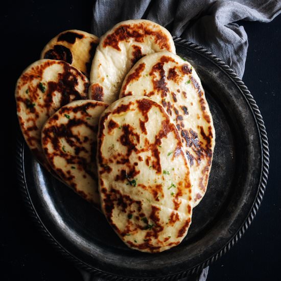 Easy homemade garlic naan bread - Recipe photo by myfoodmemoirs