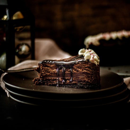 Chocolate mint cheesecake - Recipe photo by katethebaker