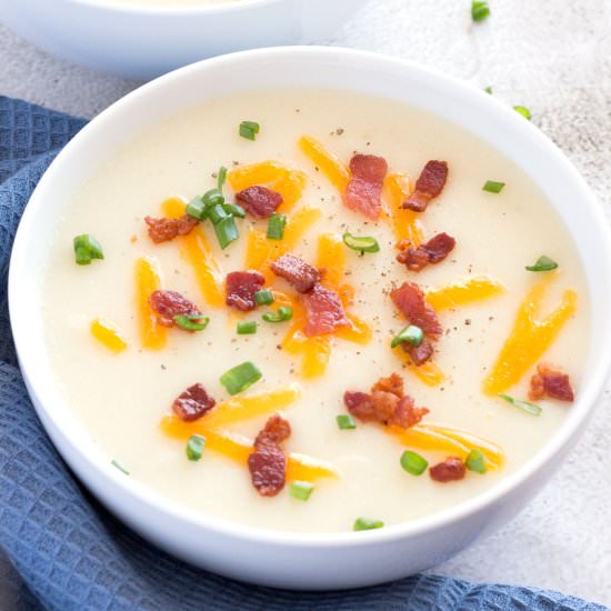 4-Ingredient Slow Cooker Potato Sou - Recipe photo by borrowedbites