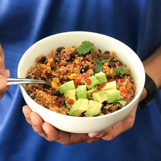 Instant Pot Mexican Quinoa - Recipe photo by Simple Sumptuous Cooking