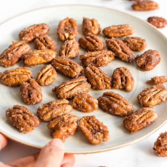 Easy Candied Pecans (GF, Vegan) - Recipe photo by felicialim