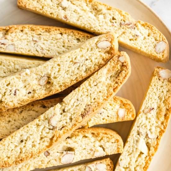 Crunchy Almond Biscotti (GF, DF) - Recipe photo by felicialim