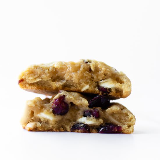 Cranberry Almond White Chocolate Cookies - Recipe photo by simpleeverydayrecipes