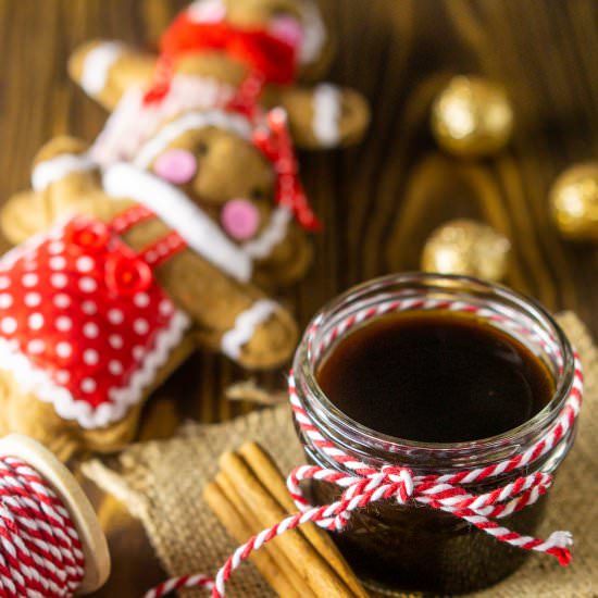 Gingerbread Simple Syrup - Recipe photo by Burrata and Bubbles
