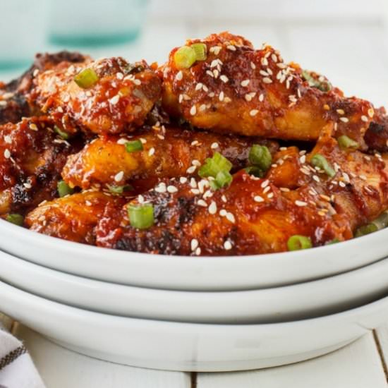 Korean Chicken Wings - Recipe photo by BBQing With The Nolands