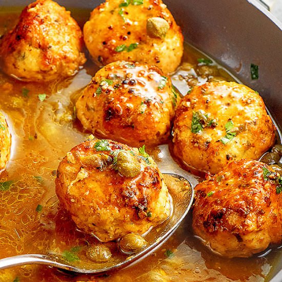 Chicken Piccata Meatballs - Recipe photo by Chefjar