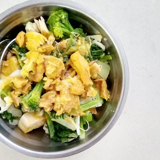 Curry Chicken Protein Veggie Bowl - Recipe photo by escapetofood