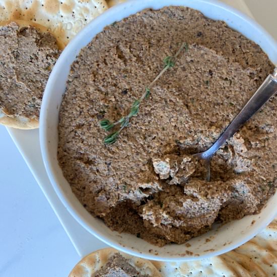 Best Vegan Mushroom and Walnut Pate - Recipe photo by mysavoryadventures