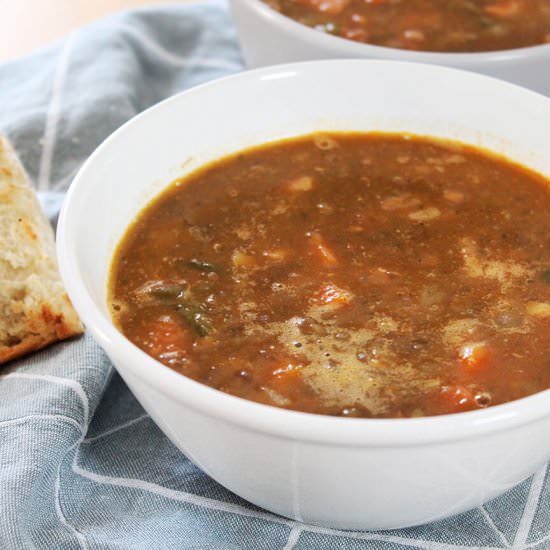 The best lentil soup - Recipe photo by hornoMX