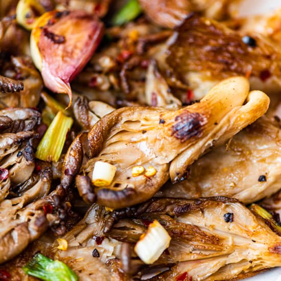 Fried Oyster Mushrooms - Recipe photo by giverecipe